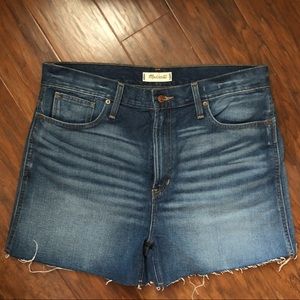 Madewell high rise shorts NWT